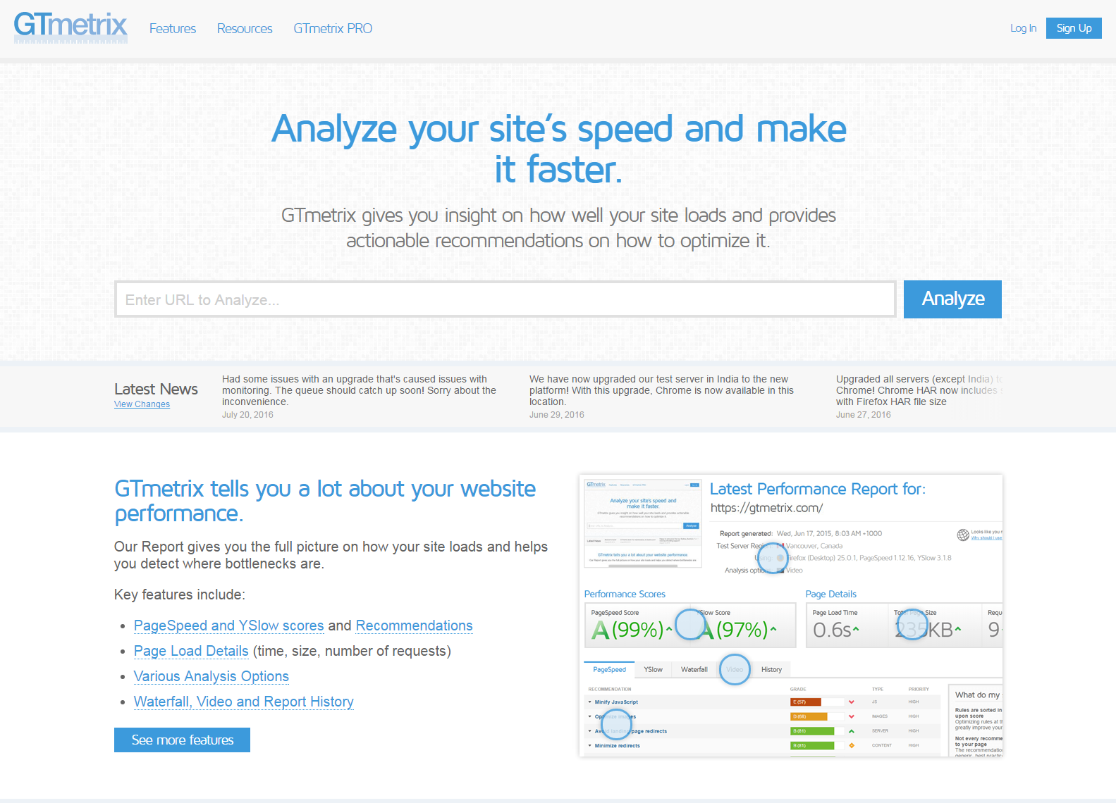 GTmetrix Website Speed and Performance Optimization