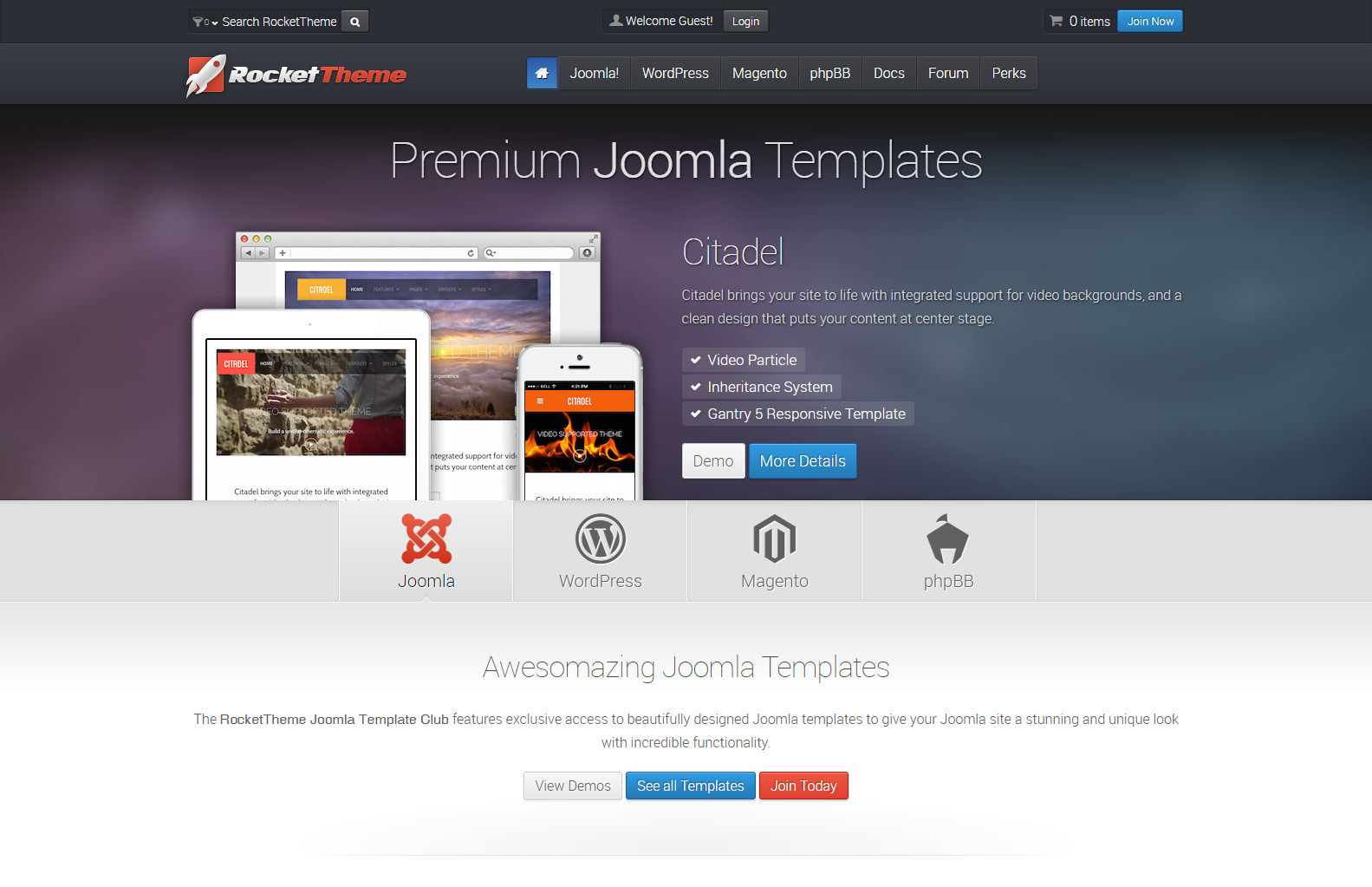 RocketTheme Joomla Templates WordPress Themes Magento Templates and phpBB Styles