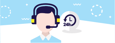 ilustrasi customer service 24 jam