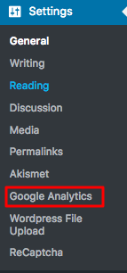 setting google analytics
