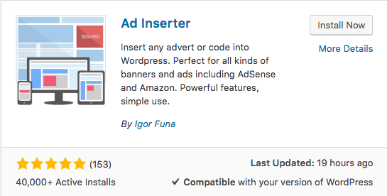 cara memasang iklan adsense di wordpress dengan menggunakan plugin ad inserter