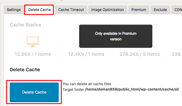 cara menghapus cache wordpress dengan plugin wp fastest cache