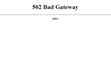 ilustrasi 502 bad gateway