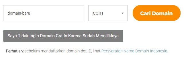 domain website pribadi