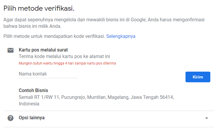 cara daftar google bisnisku verifikasi