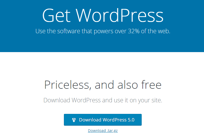 update wordpress 5.0