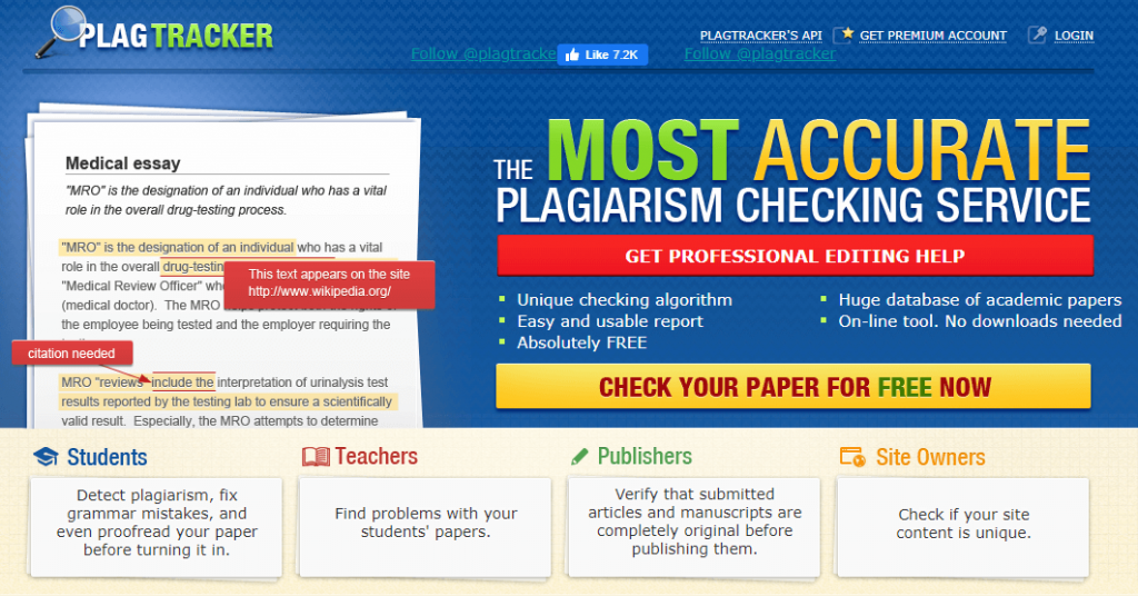 Cara mengecek plagiarisme - PlagTracker