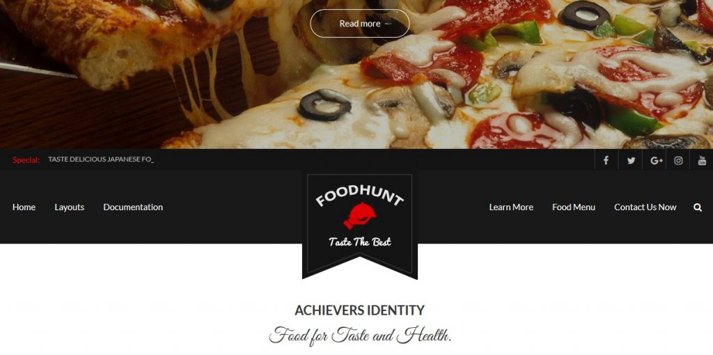 tema WordPress gratis Foodhunt
