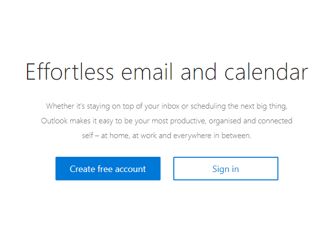 gratis email outlook