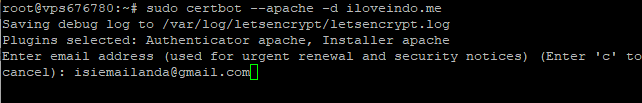 cara instal ssl Let’s Encrypt di VPS