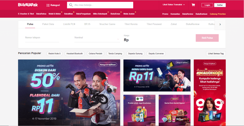 bukalapak adalah salah satu marketplace di Indonesia
