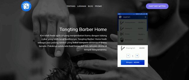 Inspirasi usaha tangting barber home
