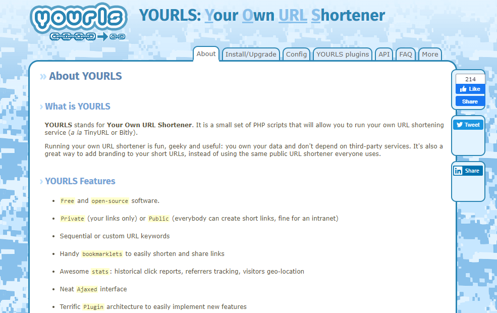 situs short URL YourIs