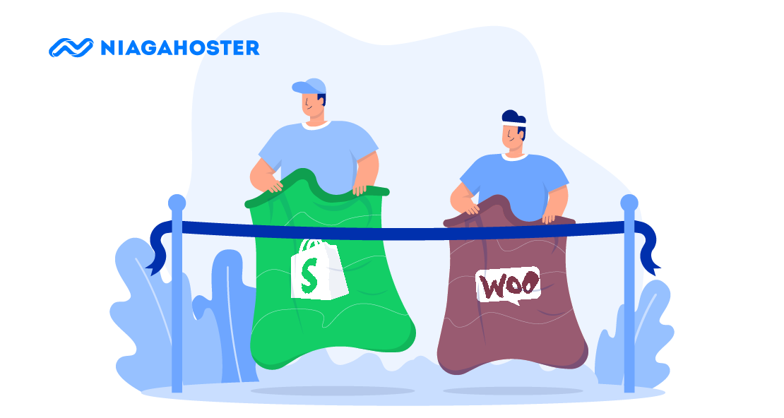 Featured image Shopify vs WooCommerce