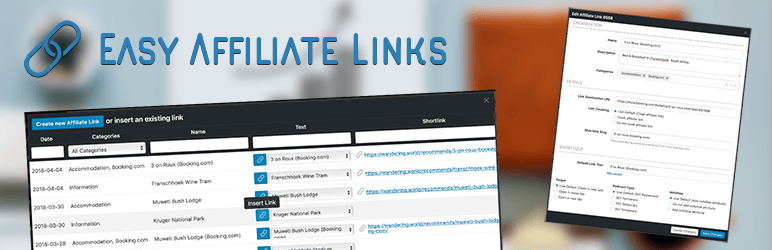 Easy Affiliate Links merupakan contoh plugin afiliasi untuk wordpress