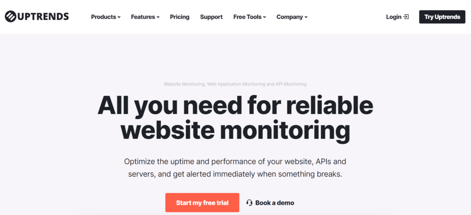 Uptrends is one of the best website monitoring tools available
