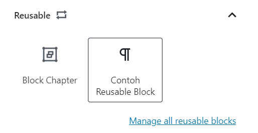 contoh pakai reusable block
