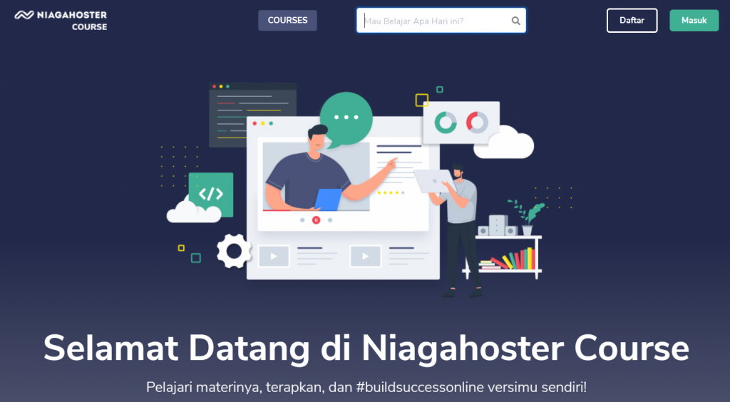 halaman utama kursus digital marketing niagahoster course