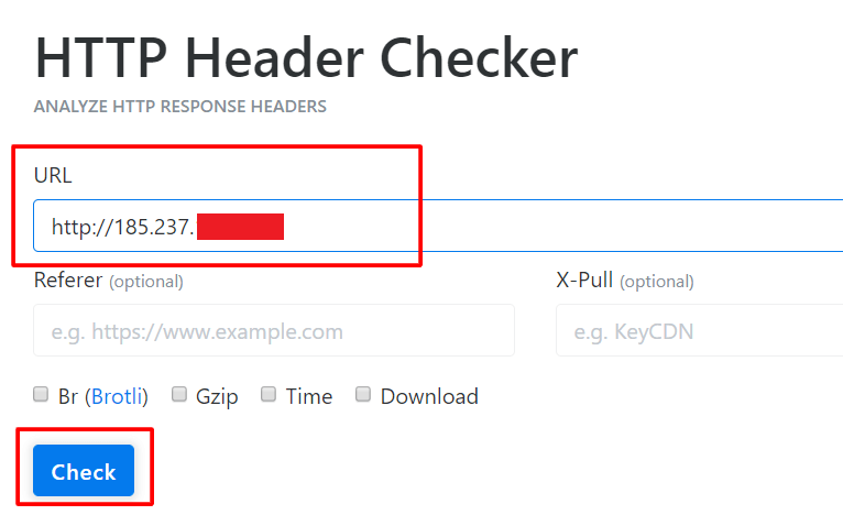 langkah pertama cara mengatasi error 521 web server is down adalah mengecek HTTP header checker