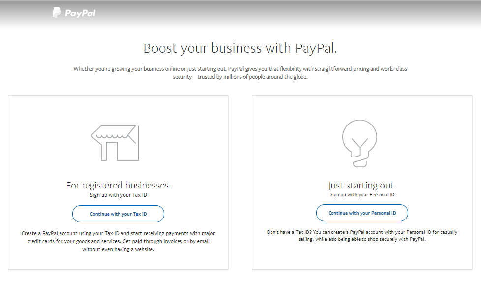Menentukan identitas saat setting PayPal WooCommerce