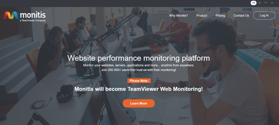 One of the best monitoring websites is Monitis