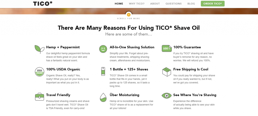 Layout Website Tico