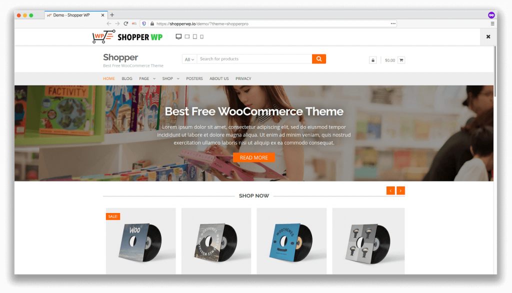 template ecommerce