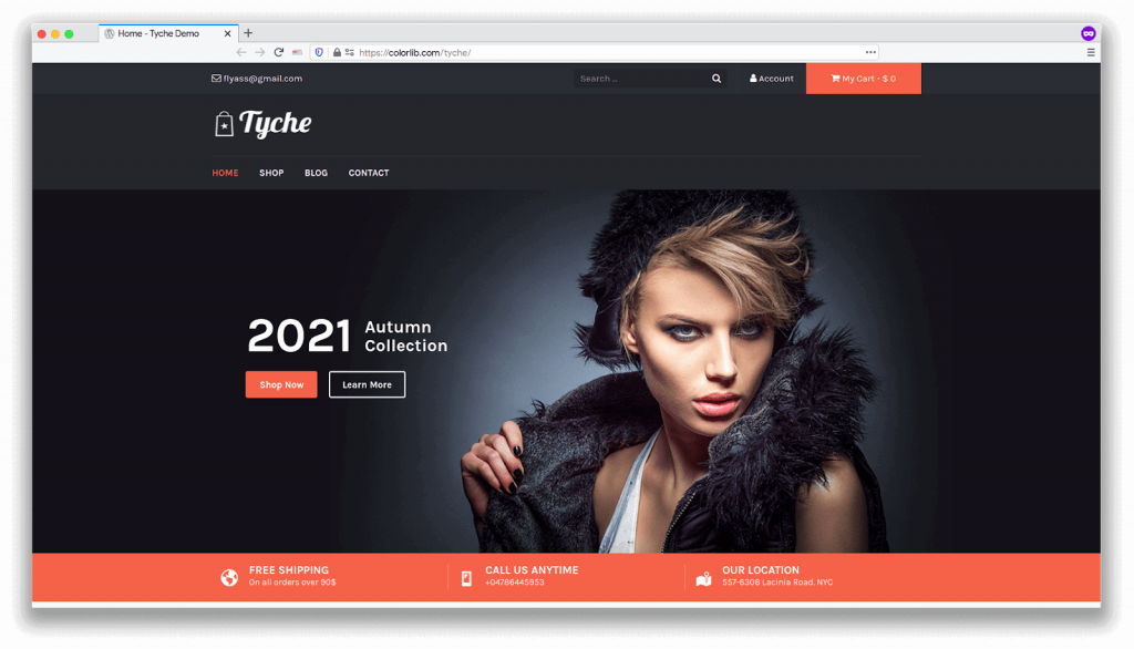 ecommerce template tyche