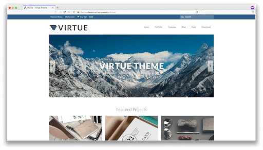 virtue ecommerce wordpress theme