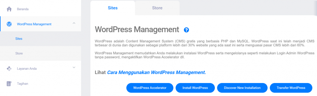 wordpress management niagahoster