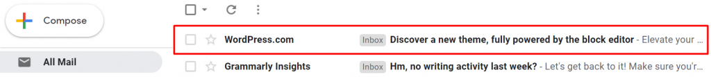 kotak all email di gmail