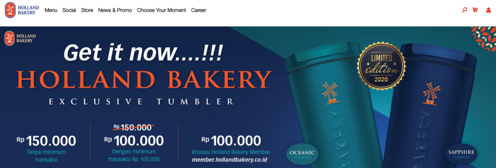 promo website holland bakery