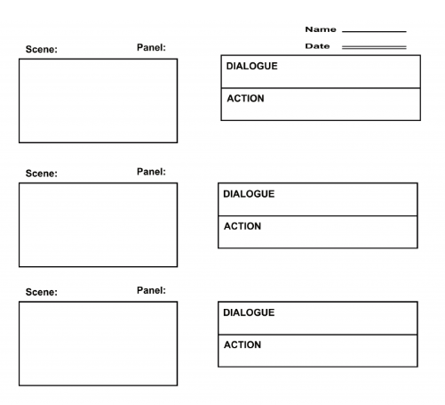 contoh template storyboard